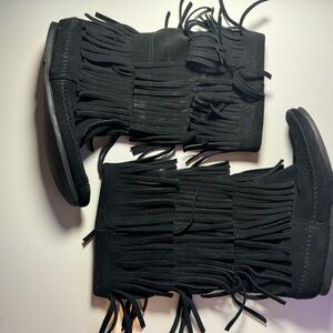 leather minnetonka leather boots